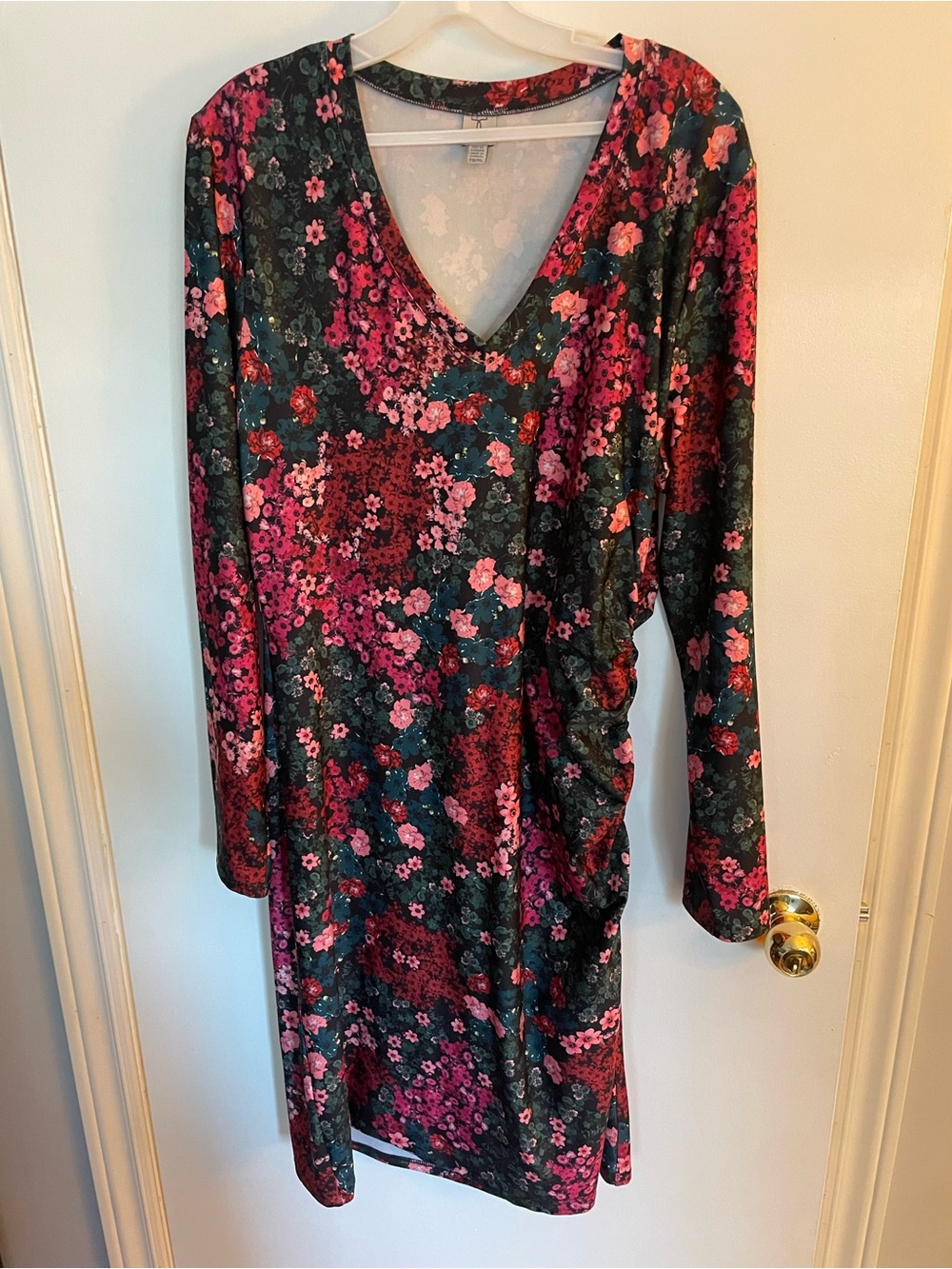 Tristan Floral Midi Dress in Floral Print